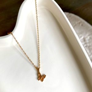 [💛 2 for $10] Gold butterfly necklace